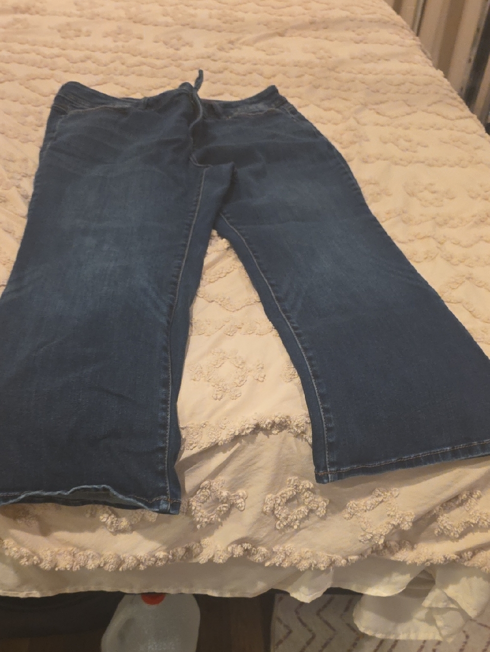 INC International Concepts Dark Blue Bootcut Stretch Jeans